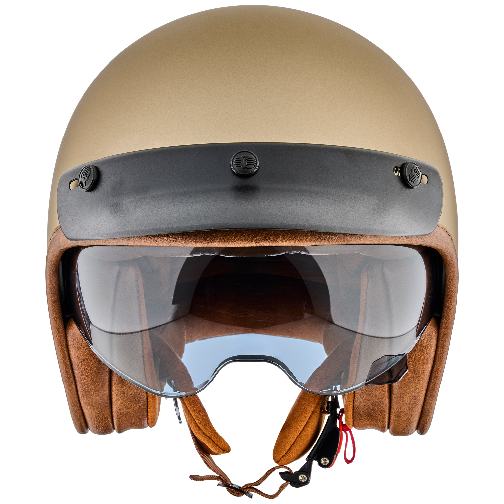 Peroz Filus Casco aperto Oro pallido opaco 2XL Figura 9