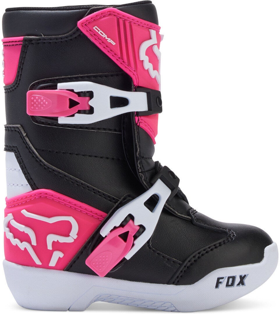 FOX Comp Botas de motocross para jovens preto/rosa 13 Figura 2