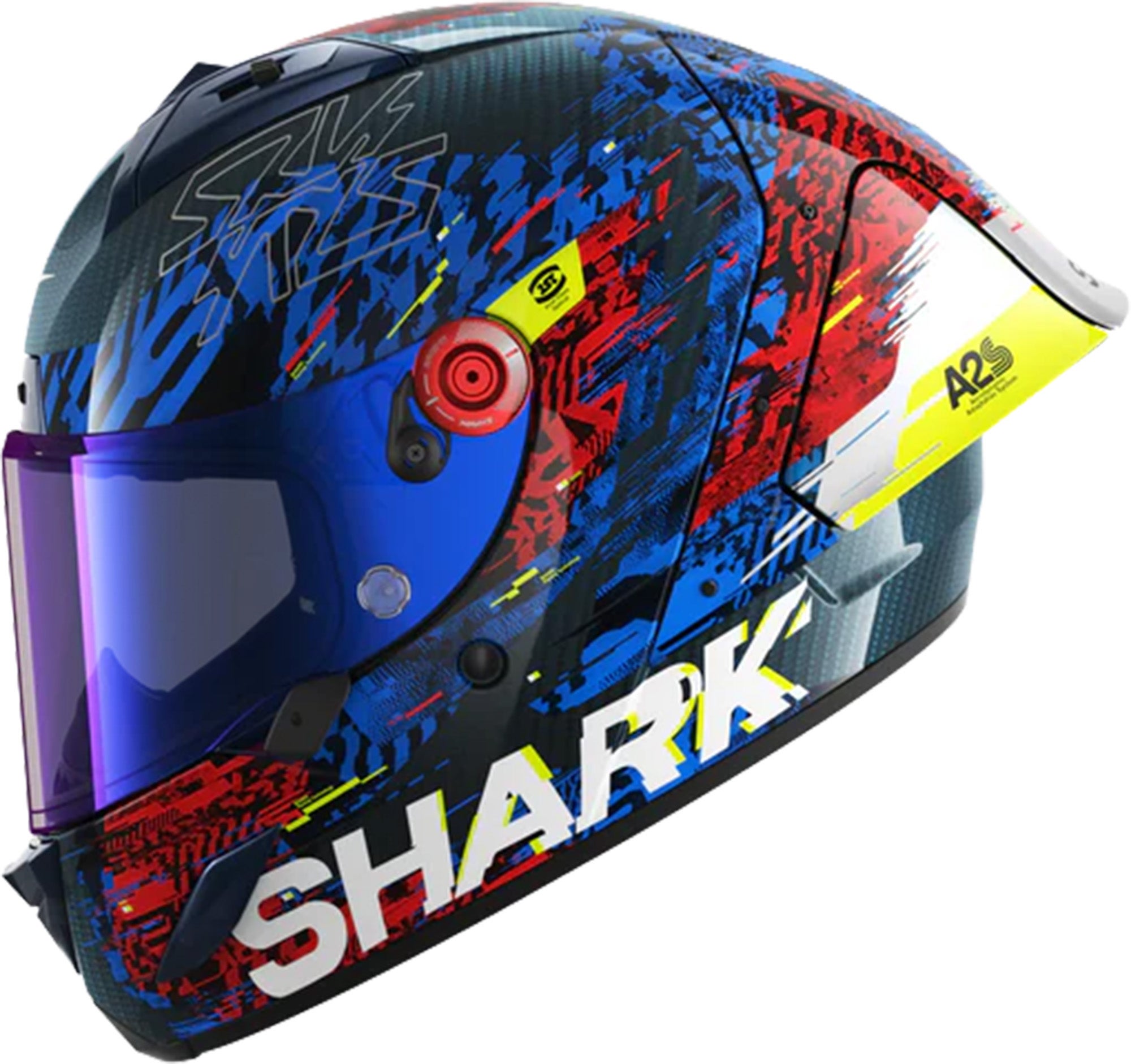 Shark Aeron-GP FM Racing #2 Speed-VIB Helm carbon/blau/rot M (57/58) Abbildung 4