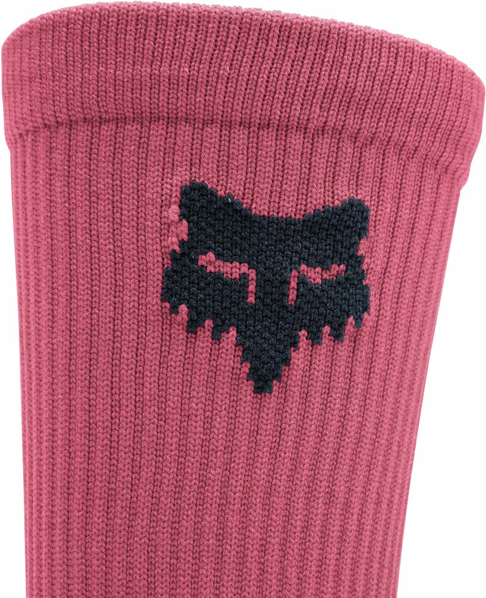 FOX 6" Ranger Crew Ungdomscykelstrumpor rosa YL Figur 2
