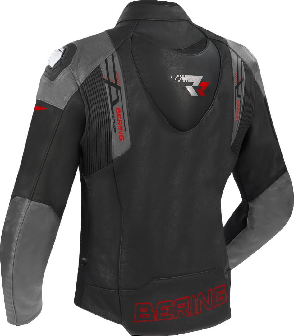 Bering Snap Motorcycle Leather/Textile Jacket black/grey M Figure 2