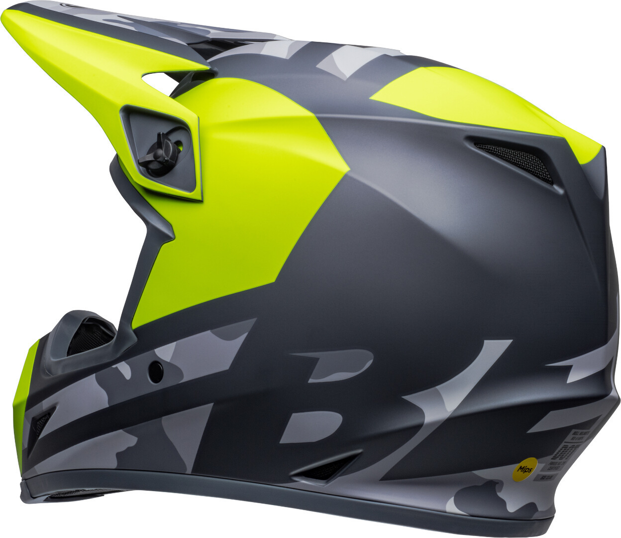 Bell MX-9 MIPS Alter Ego Cască de motocross negru/gri/galben L (59/60) Figura 7