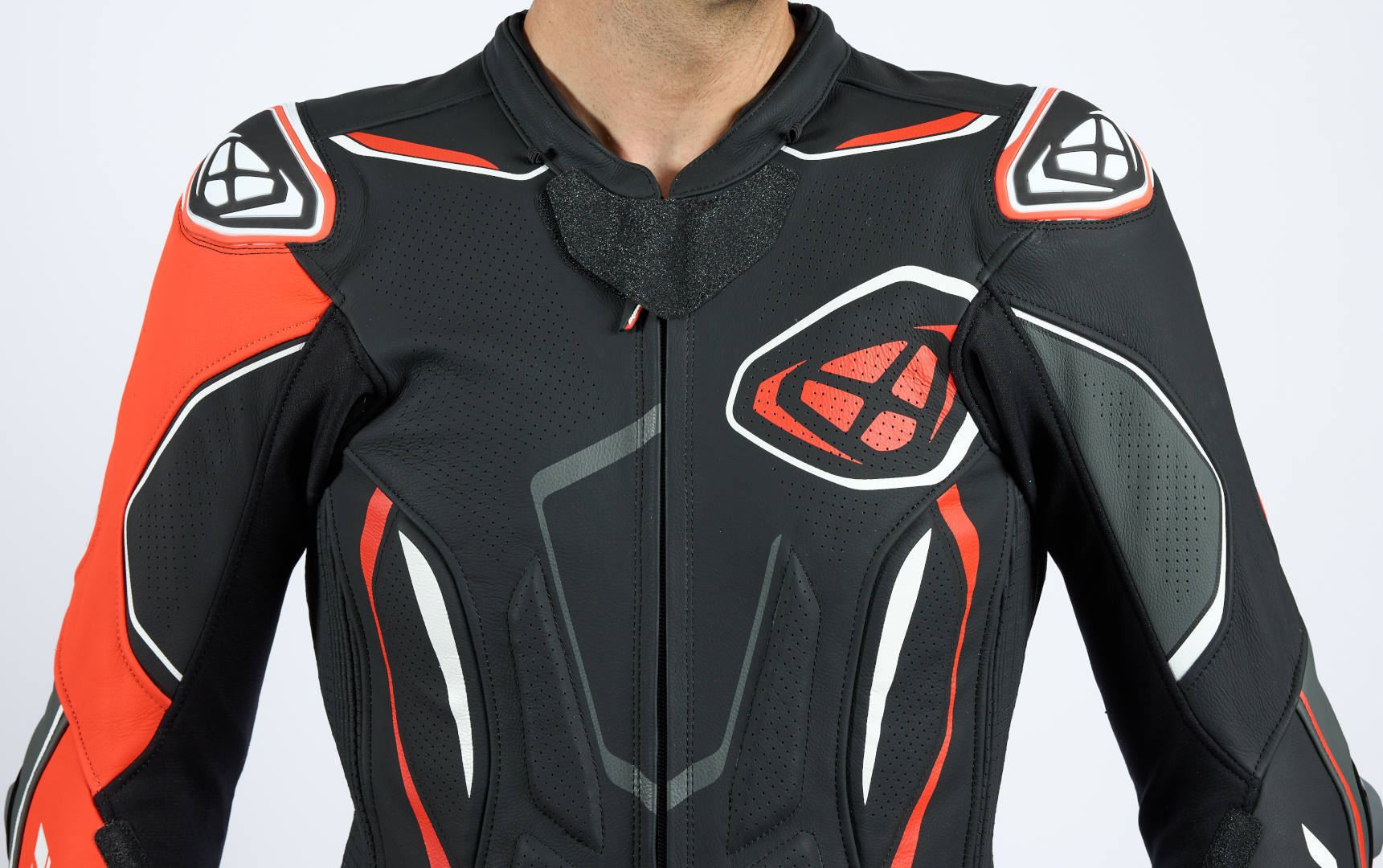 Ixon Demonio Eendelig leren motorpak zwart/rood/wit M Figuur 10