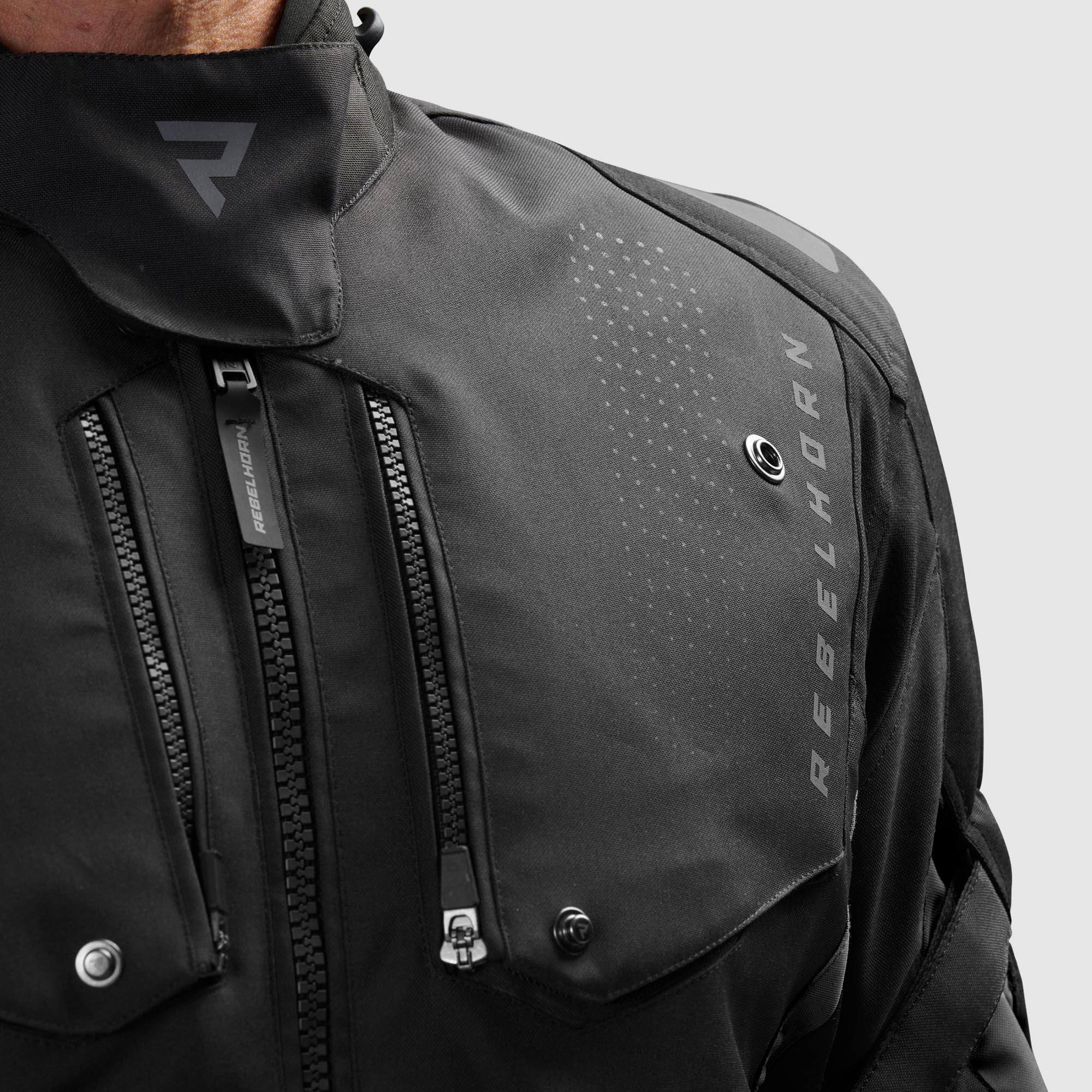 Rebelhorn Hiker 4 waterproof Motorcycle Textile Jacket black 7XL Figure 11