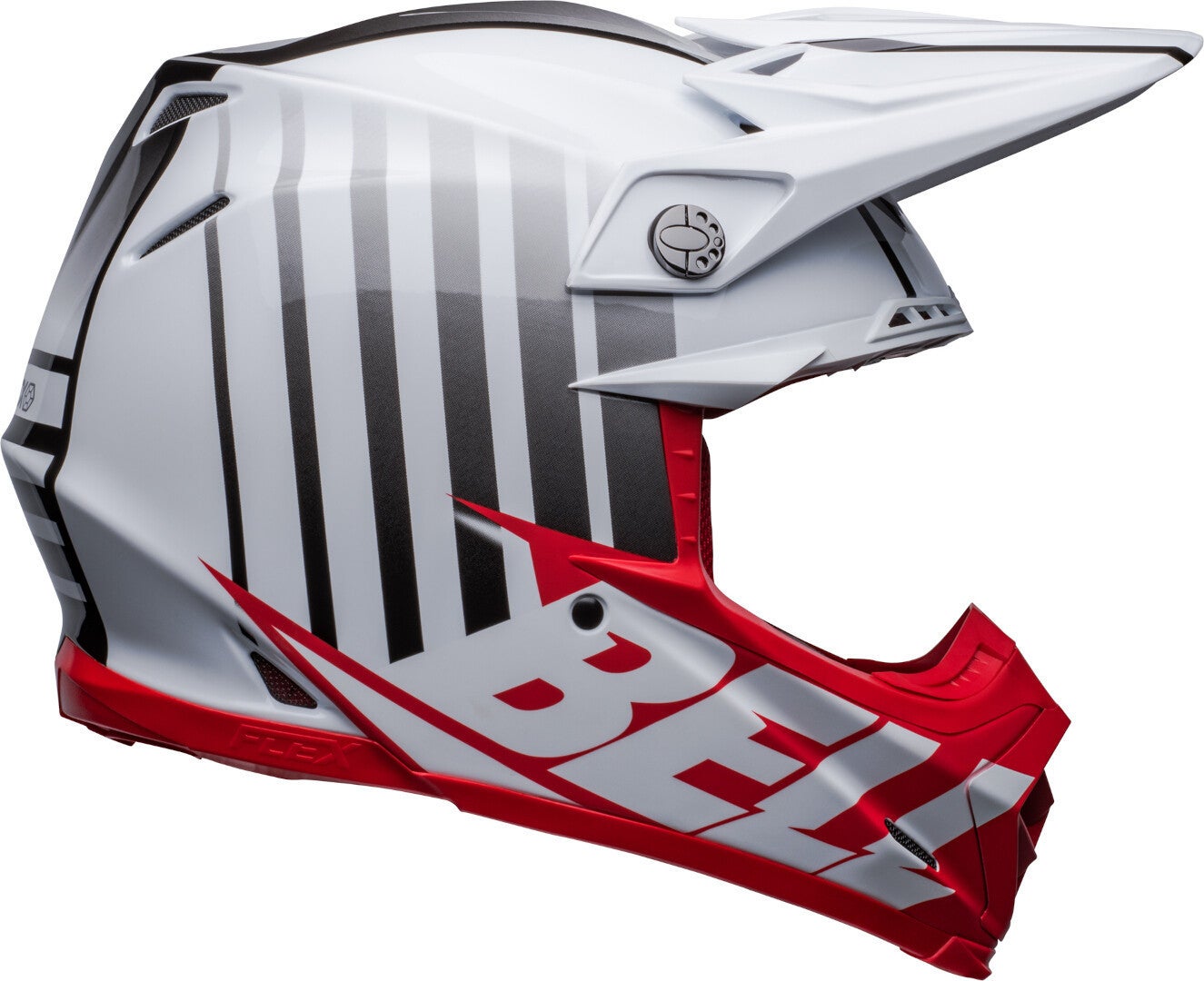 Bell Moto-9S Flex Sprint Motorcross helm wit/rood L Figuur 8