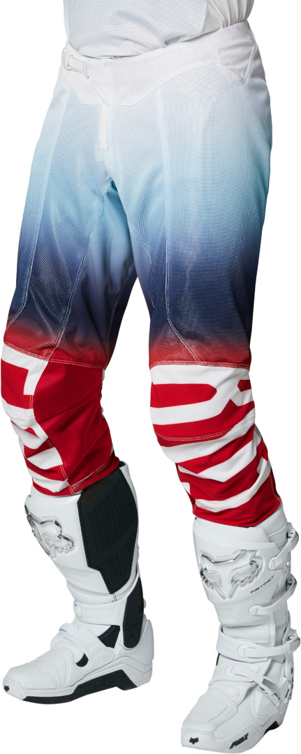 FOX Airline Reepz Motocross Pants white/blue/red 34 Figure 1