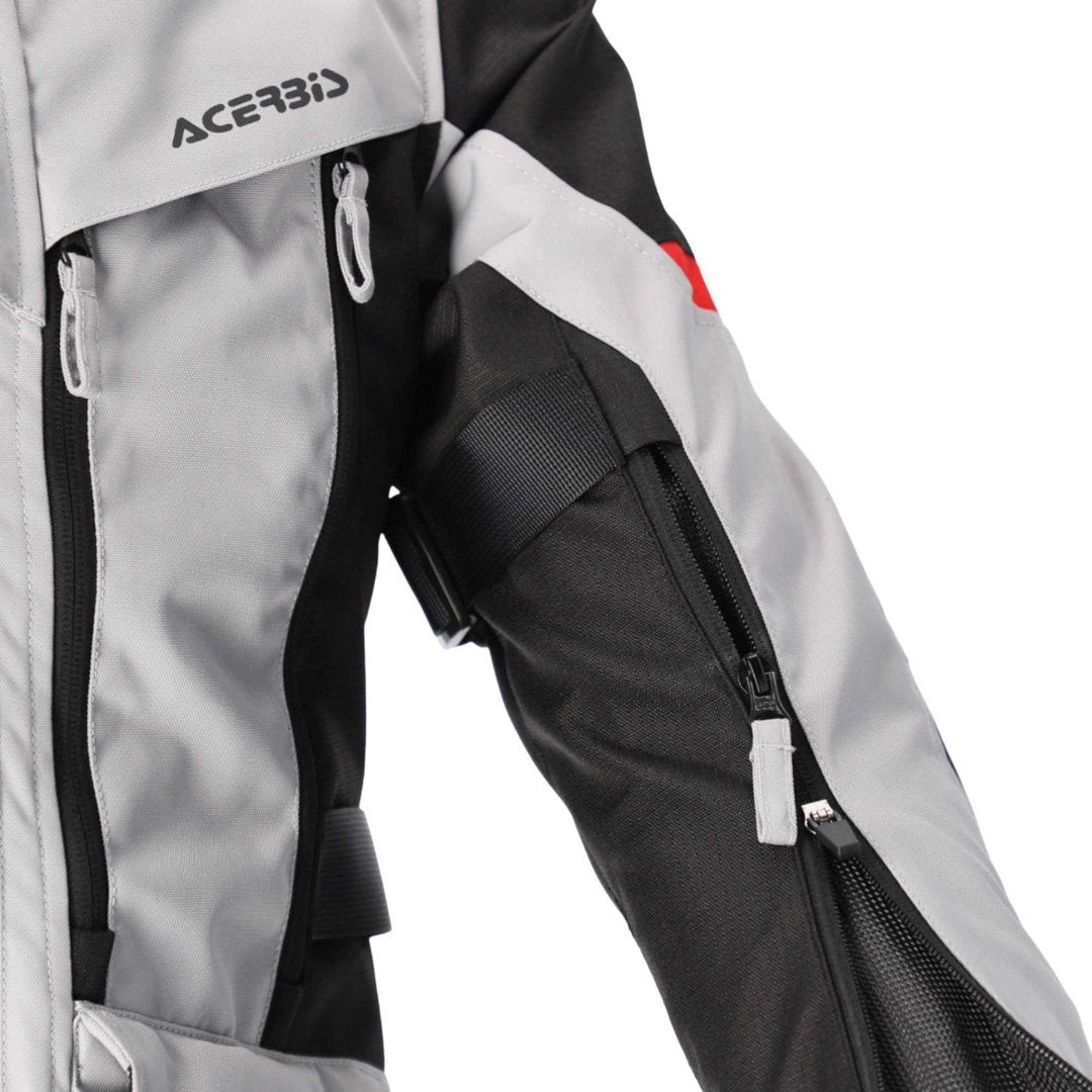 Acerbis X-Rover Waterproof Ladies Motorcycle Textile Jacket grey/red S Figure 10
