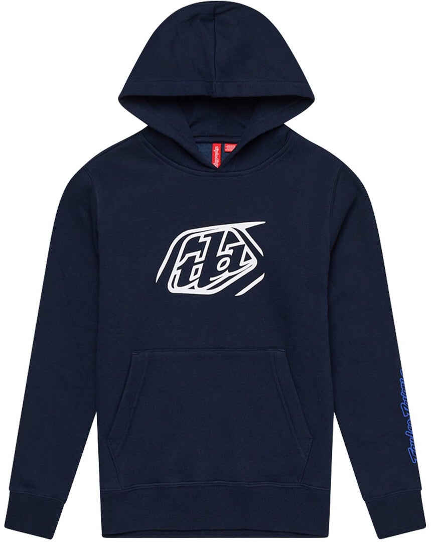 Troy Lee Designs Badge Kids Munktröja Mörkblå YS Figur 1
