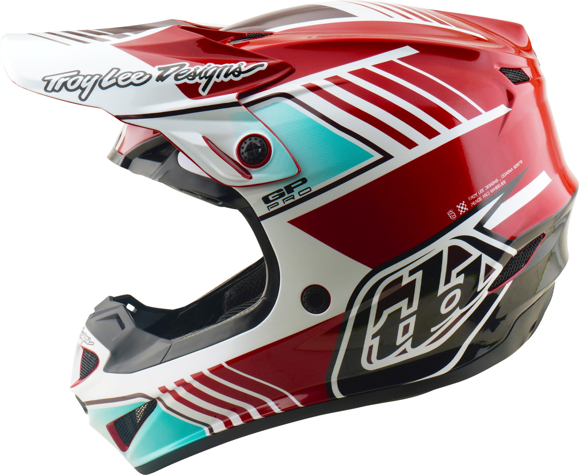 Troy Lee Designs GP Pro MIPS Segment Motocrosshelm rood/wit XL (60/61) Figuur 5