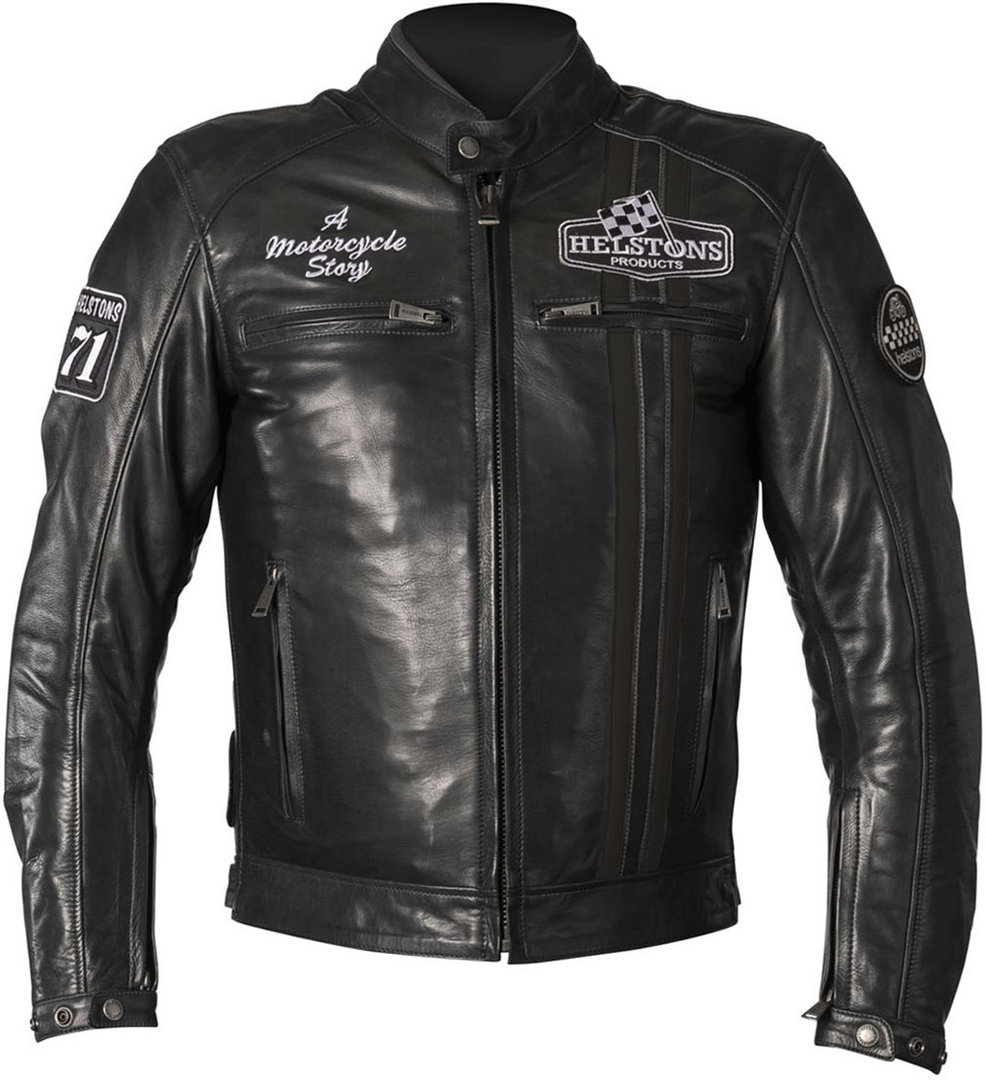 Helstons Indy Motorcycle Leather Jacket black 4XL Figure 1