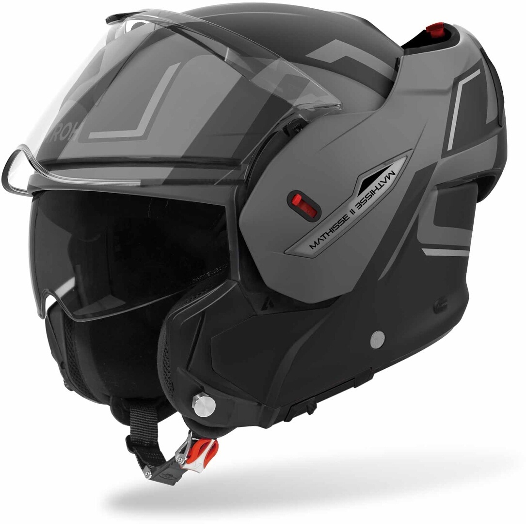 Airoh Mathisse II Genius Casco nero opaco/grigio S (55/56) Figura 3