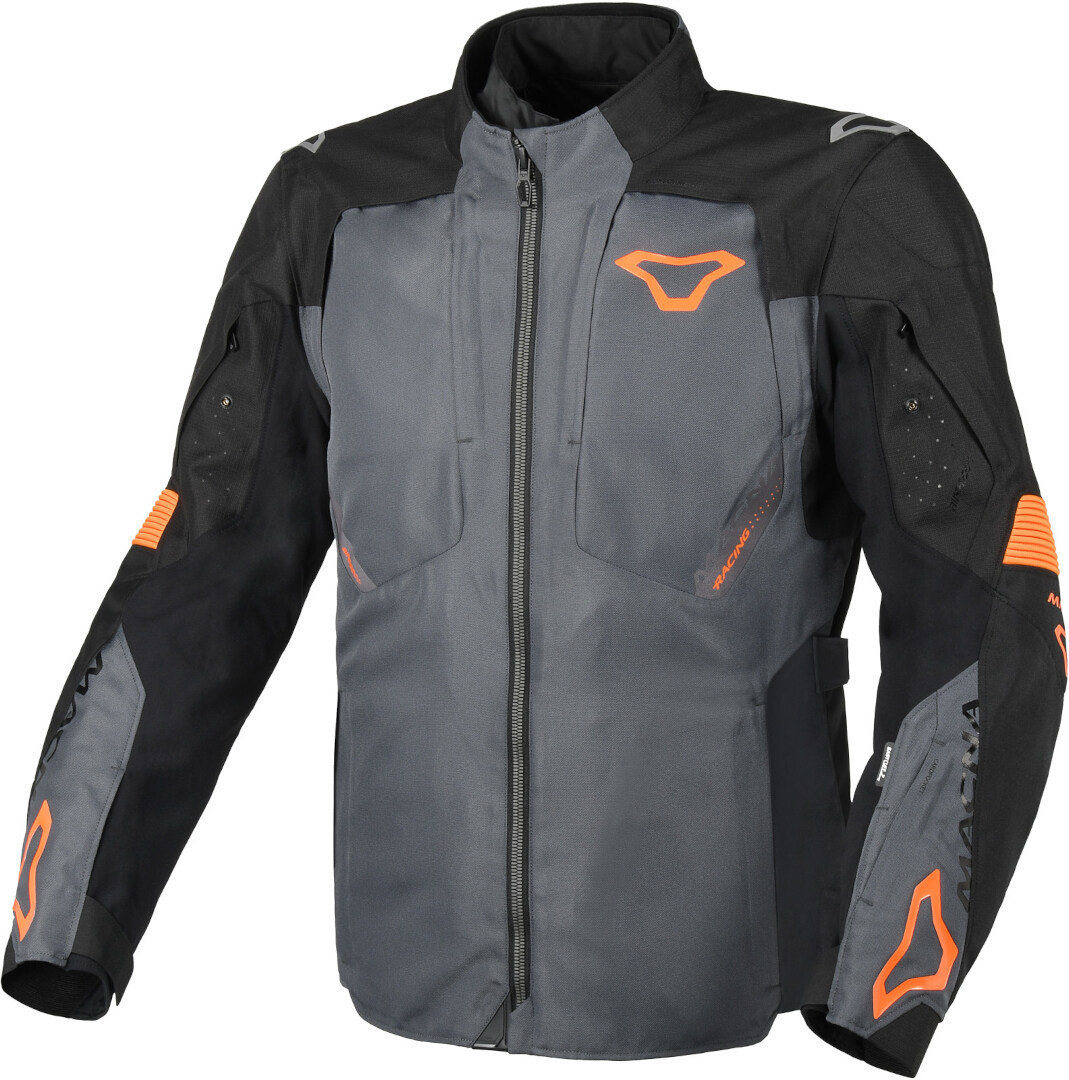 Macna Notch waterproof Motorcycle Textile Jacket dark grey/black/orange L Figure 1