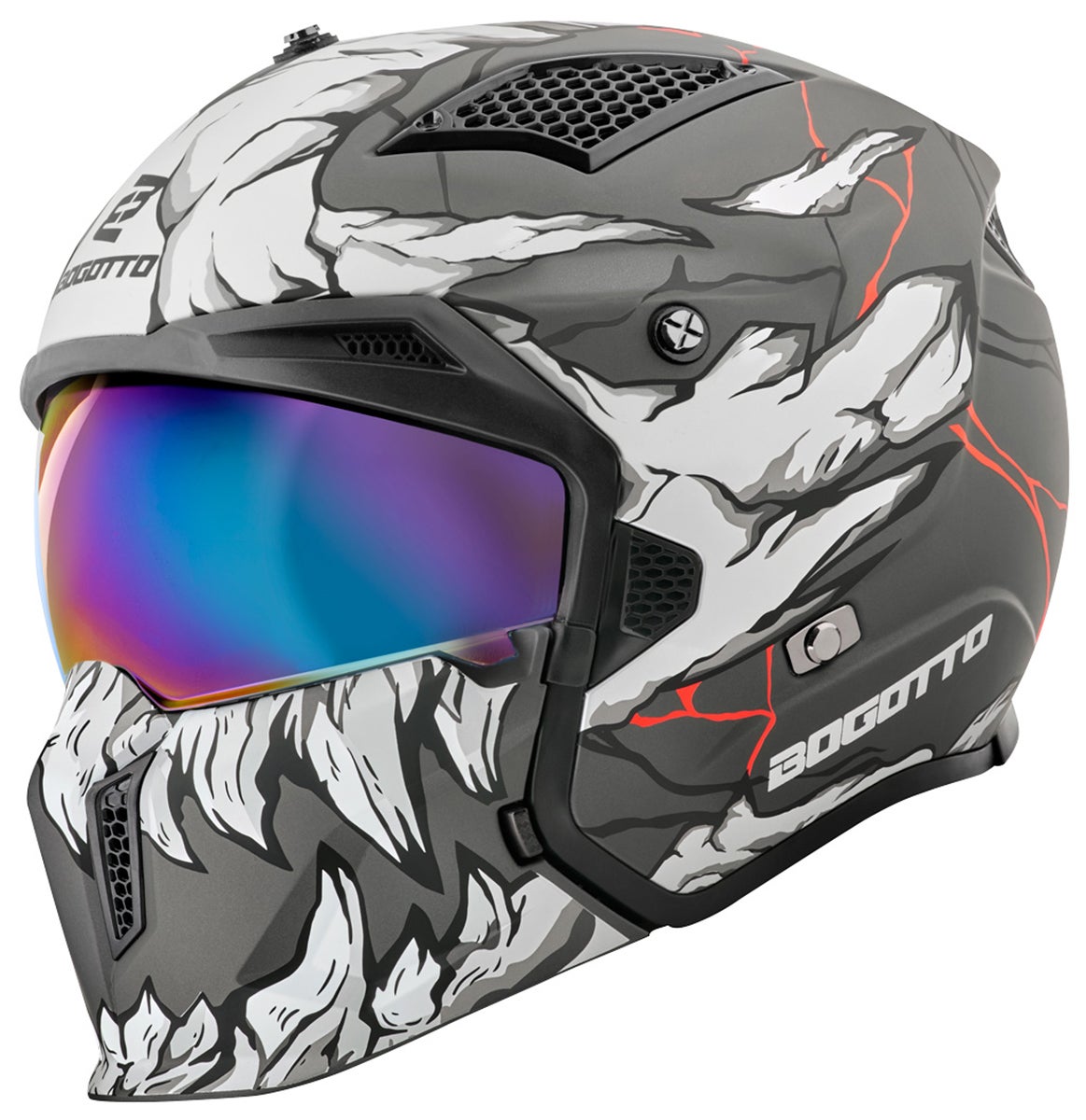 Bogotto Radic Skulash Helm grau/schwarz S Abbildung 5