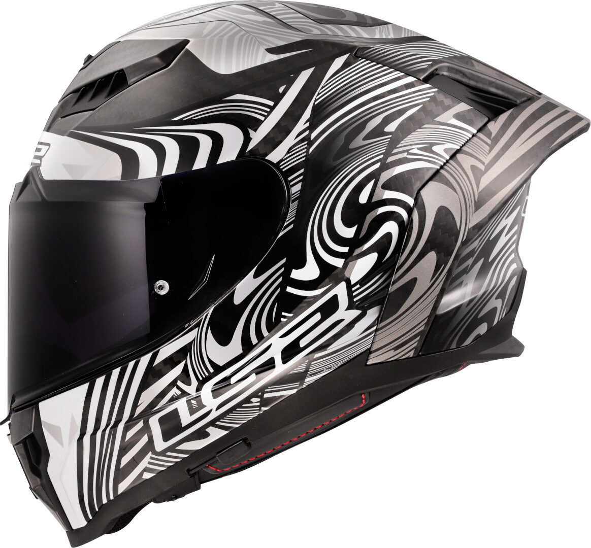 LS2 FF807 Dragon Enthum Carbon Casco Carbonio/Bianco L (59/60) Figura 3