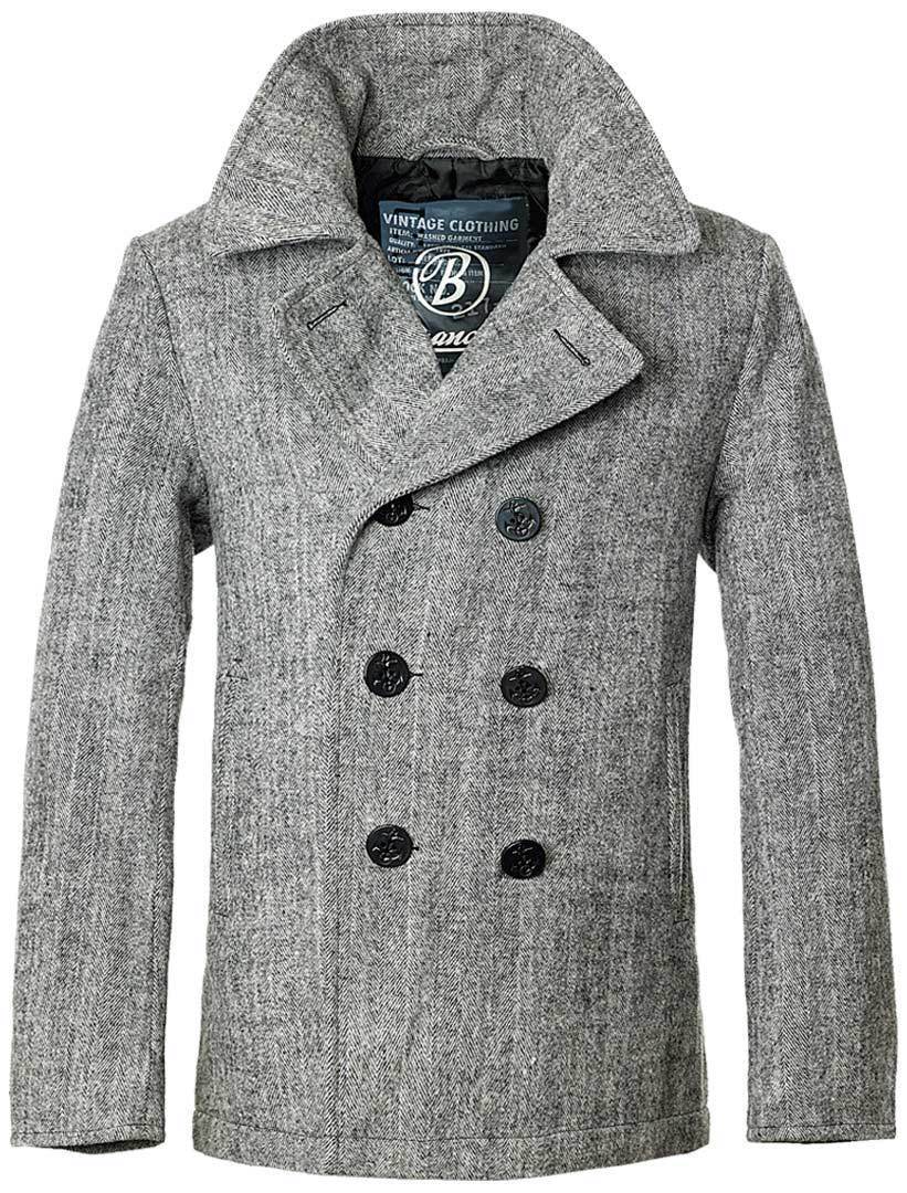 Brandit Pea Coat Jachetă antracit/argint M Figura 1