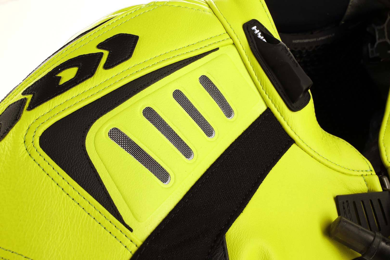 Spidi Track Wind Pro Ét stykke motorcykel læder dragt sort/giftig grøn 52 Figur 6