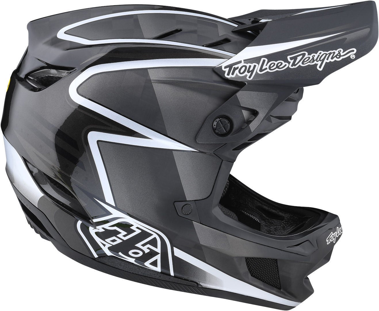 Troy Lee Designs D4 Carbon Lines Casco Downhill nero/grigio L (58/59) Figura 4