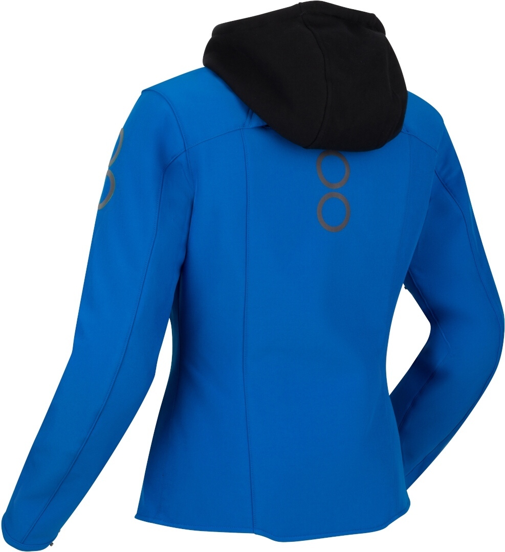 Bering Rotor Softshell wasserdichte Damen Motorrad Textiljacke blau/grau 44 Abbildung 6