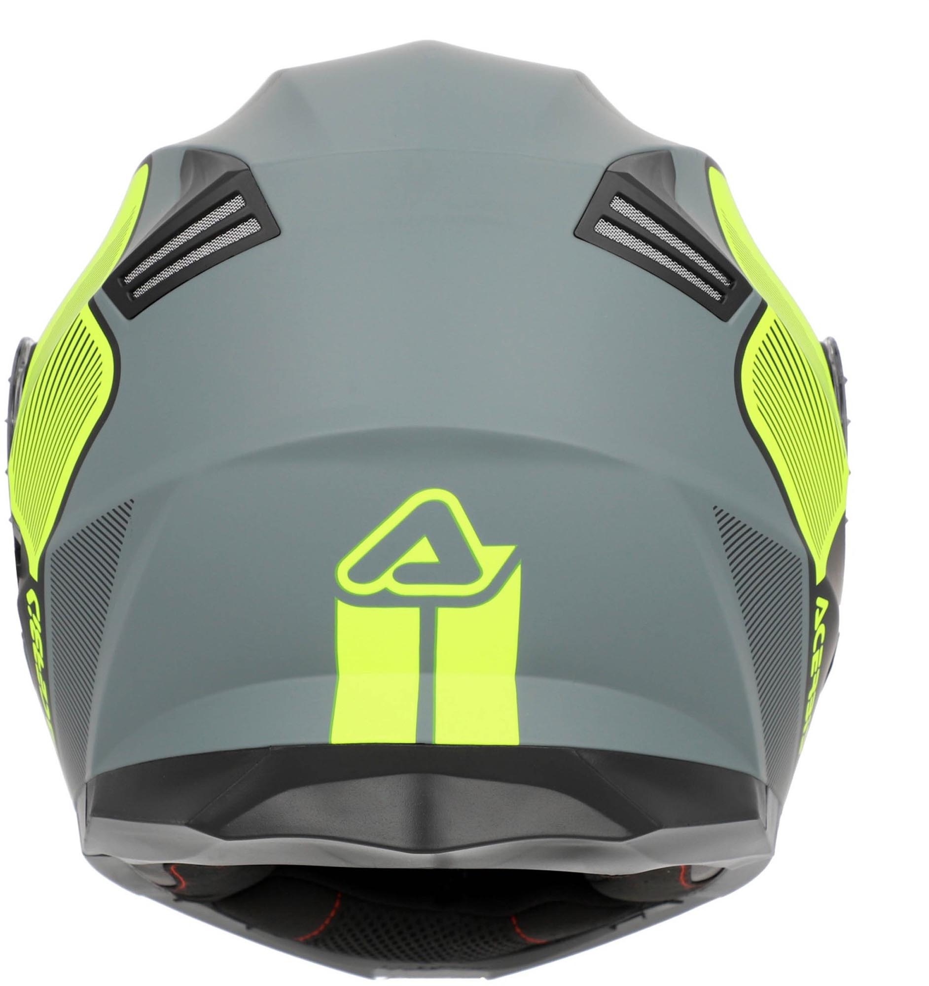 Acerbis Serel Logo Hjelm sort mat/grå/neon-gul XL (61) Figur 7