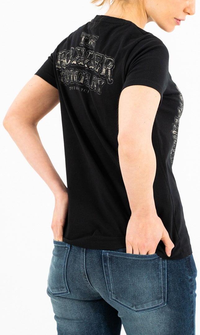 Rokker Wings Classic T-shirt damski schwarz L Rysunek 3