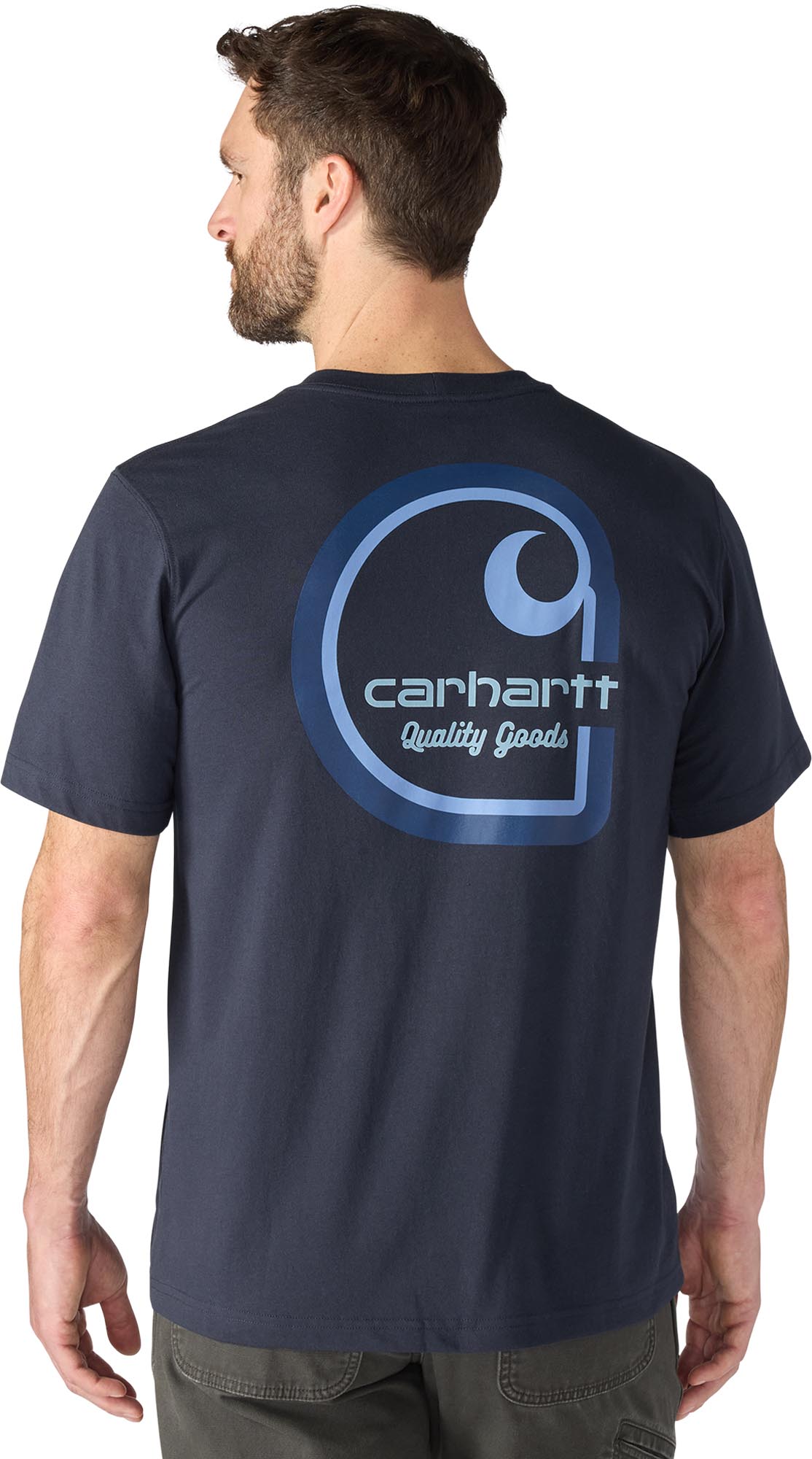 Carhartt Irvine Relaxed Multi Color C T-shirt Marinblått M Figur 5