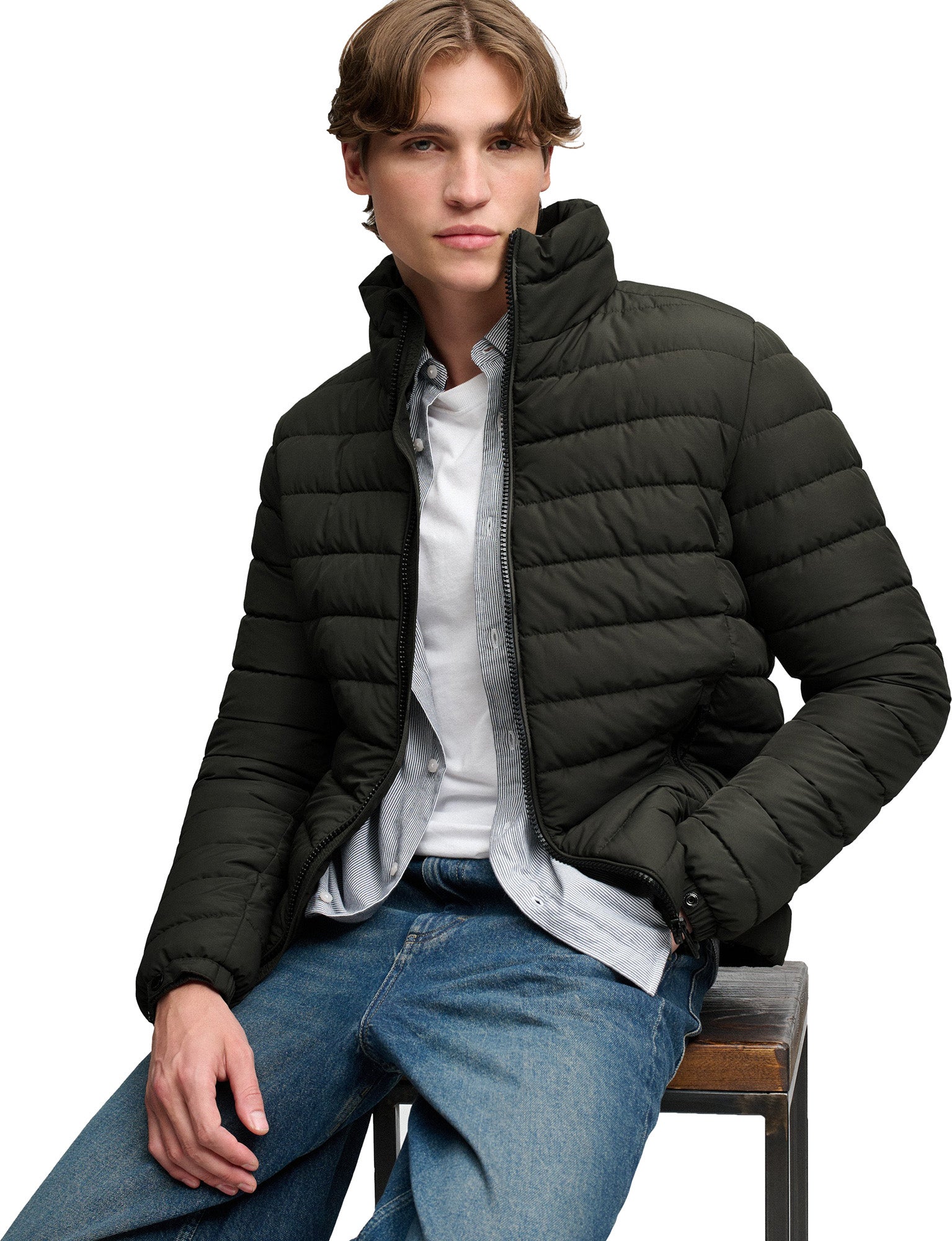 Superdry & Co Fuji Veste matelassée olive/vert M Figure 5