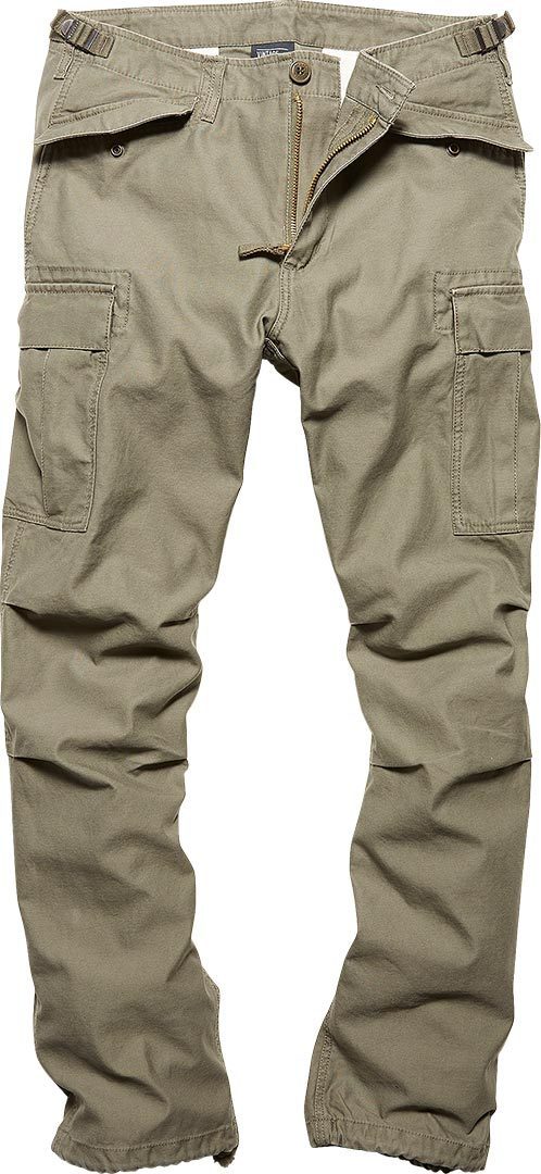 Vintage Industries M65 Heavy Satin Pants olive M Figure 1