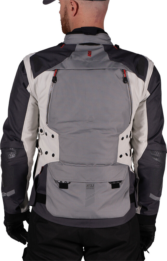 Leatt ADV Multitour 5.5 waterproof Motorcycle Textile Jacket grey/red L Figure 5