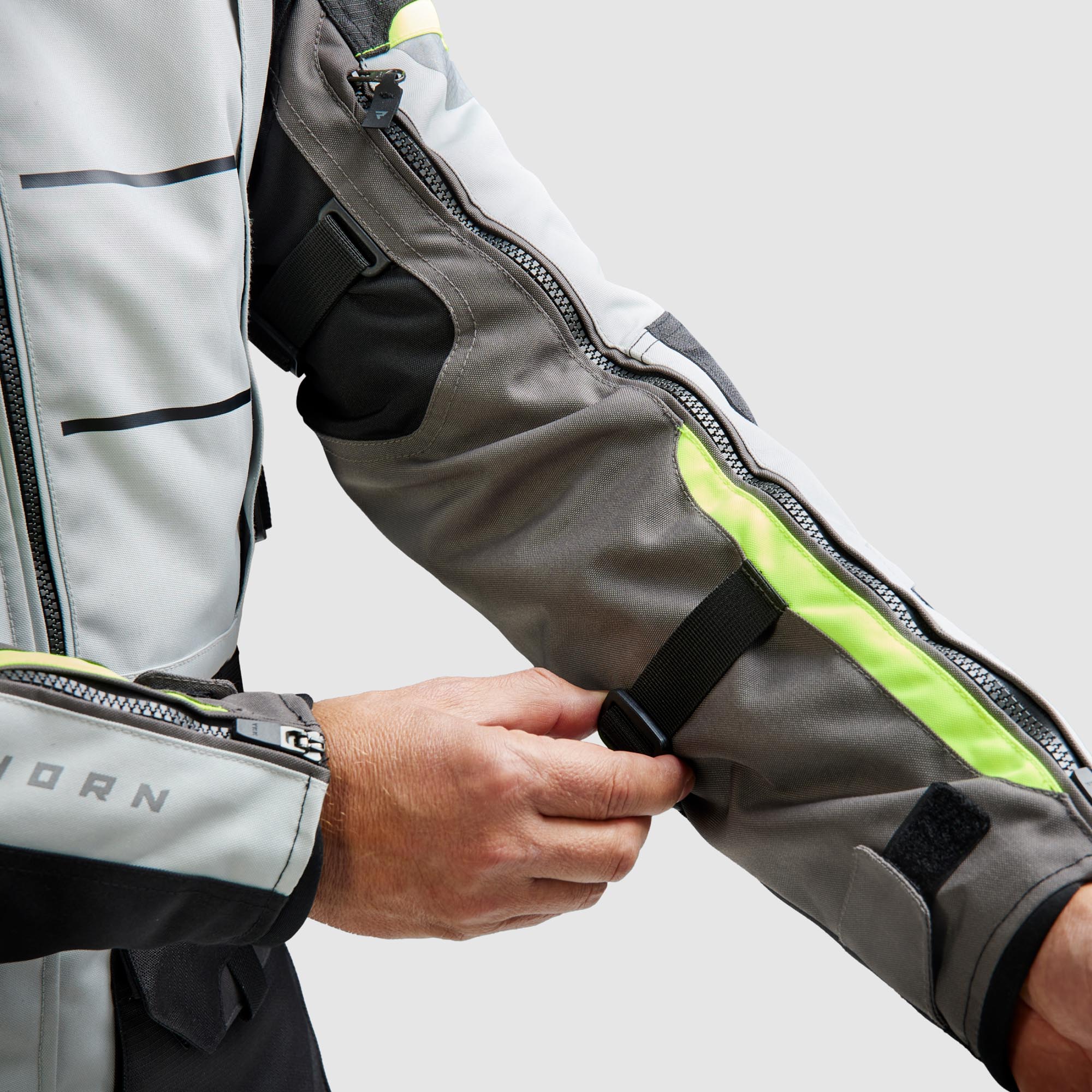 Rebelhorn Cubby 5 waterproof Motorcycle Textile Jacket grey/yellow 7XL Figure 6