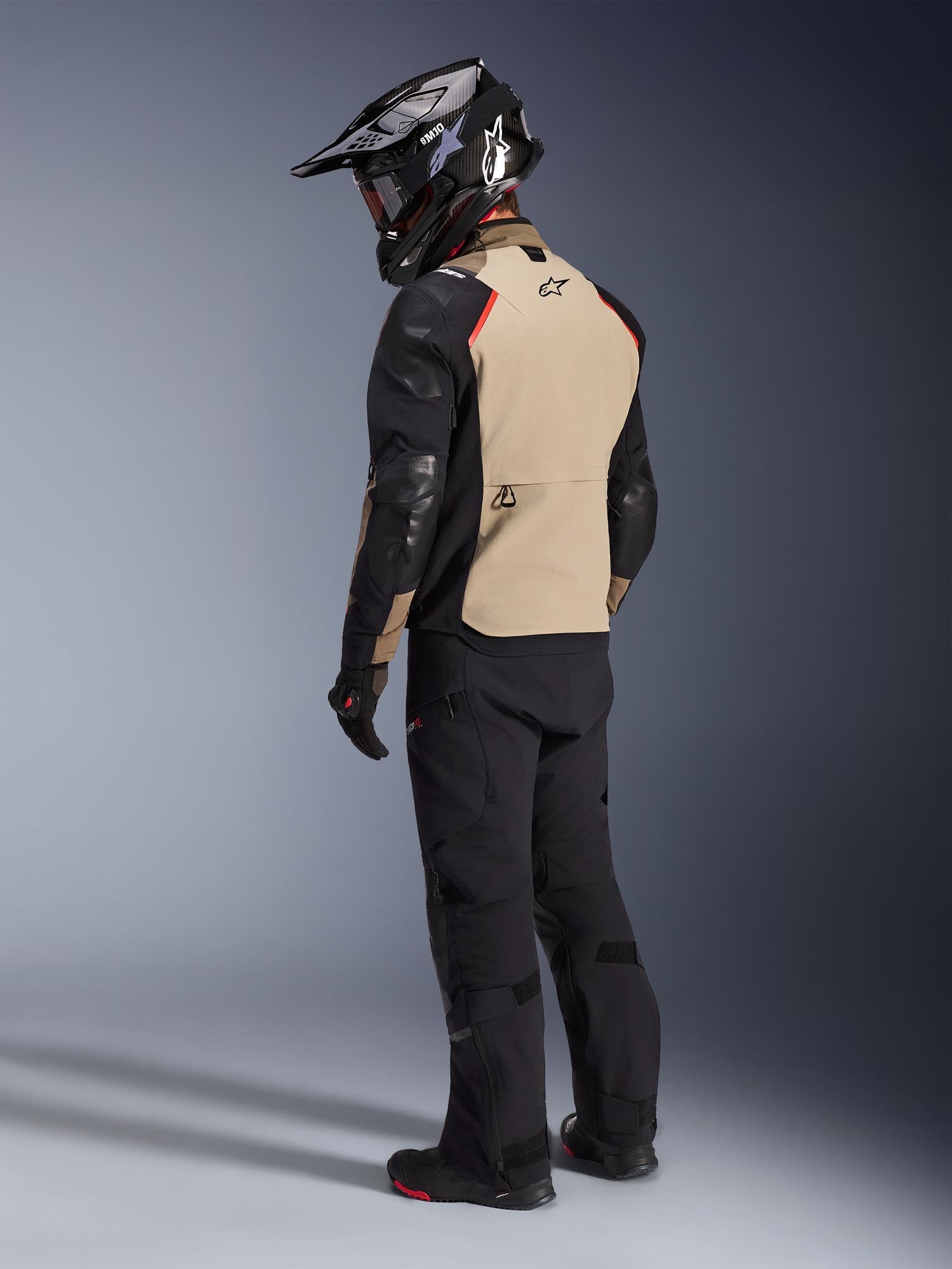 Alpinestars Andes Pro Drystar XF waterproof Motorcycle Textile Jacket brown/black/grey XL Figure 8