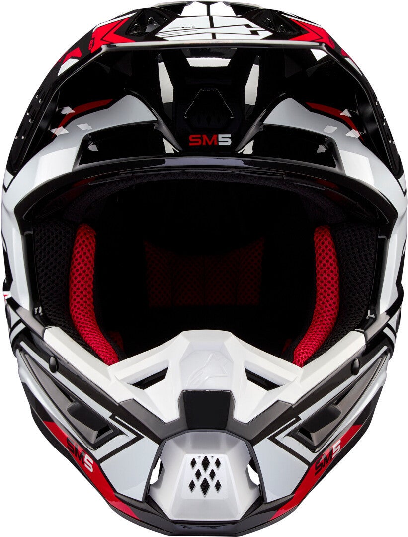 Alpinestars S-M5 Action 2 2024 Casco Motocross nero/bianco/rosso L (59/60) Figura 5