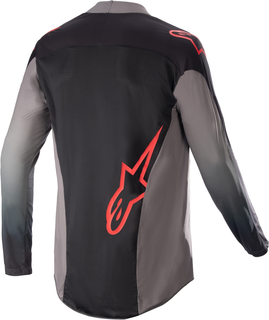 Alpinestars Techstar Sein Motocross trøje sort/grå/rød L Figur 2