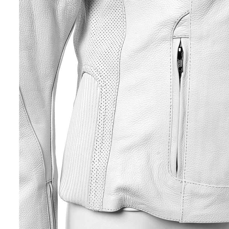 Bores Caroline Ladies Leather Jacket Waterproof Damer læderjakke Fløde 40 Figur 8