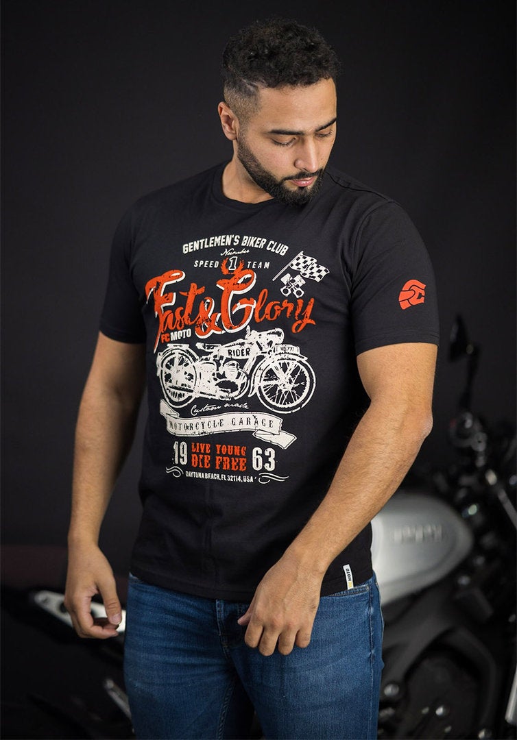 FC-Moto Fast and Glory T-shirt černá M Obrázek 3