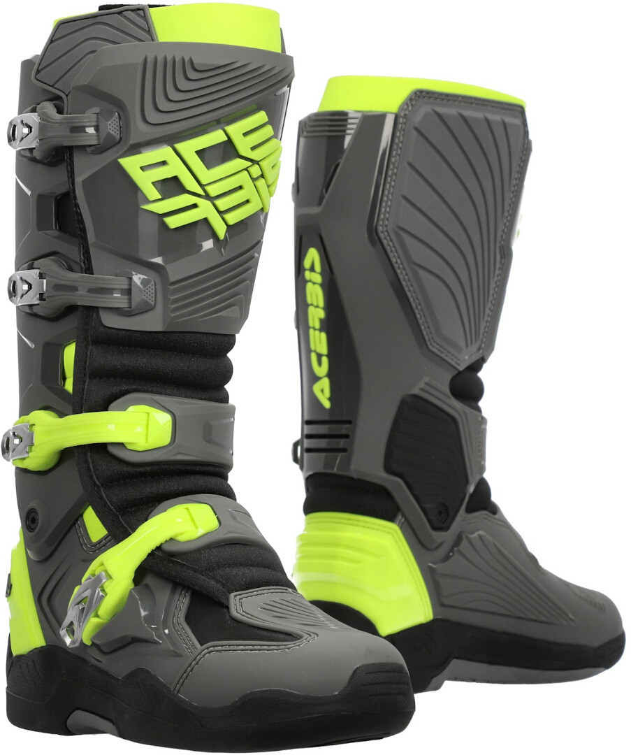 Acerbis Whoops Botas de motocross gris/amarillo 41 Figura 1