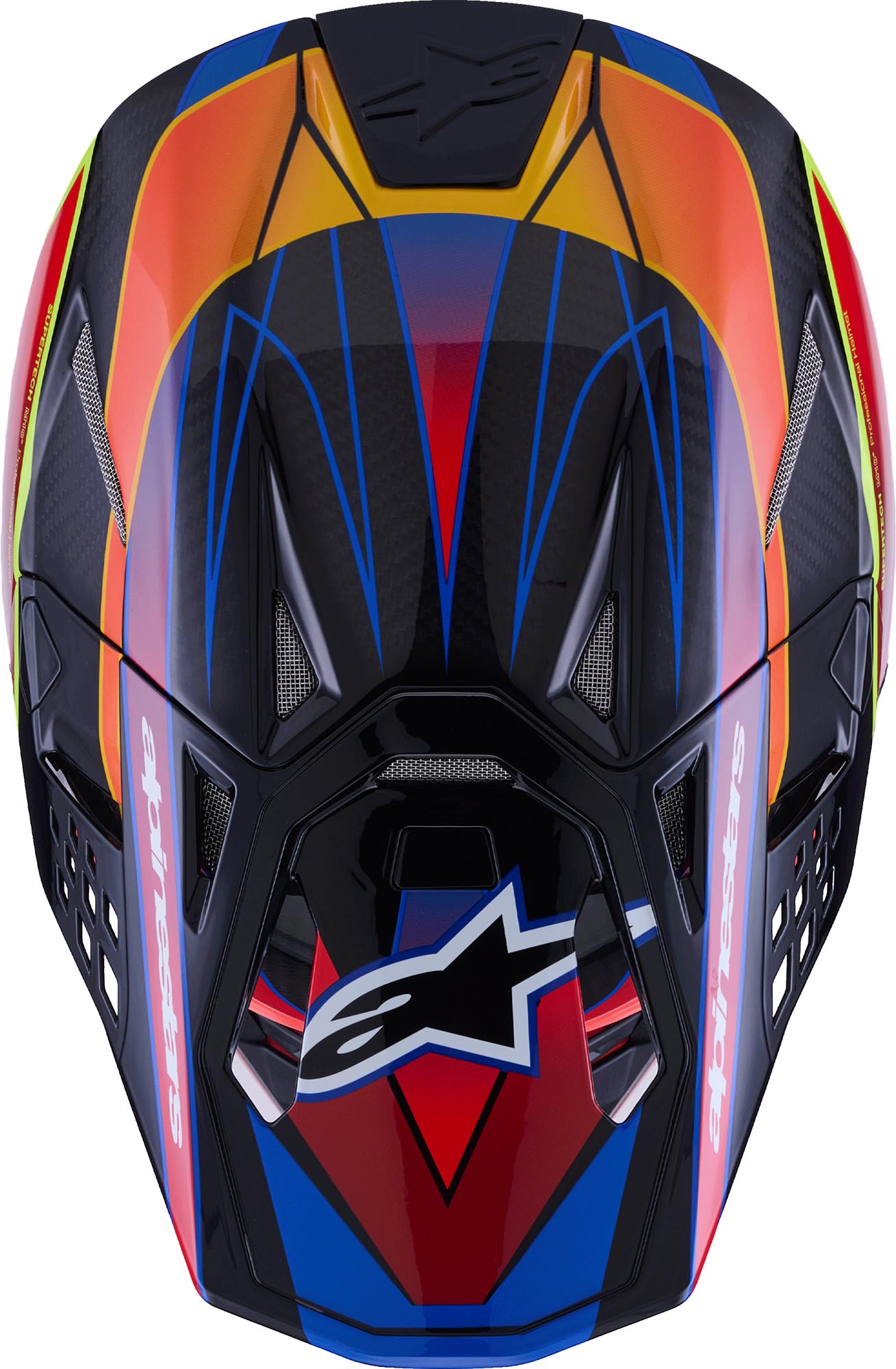 Alpinestars Supertech S-M10 Era 2025 Cască de motocross Albastru/Roșu S (55/56) Figura 3