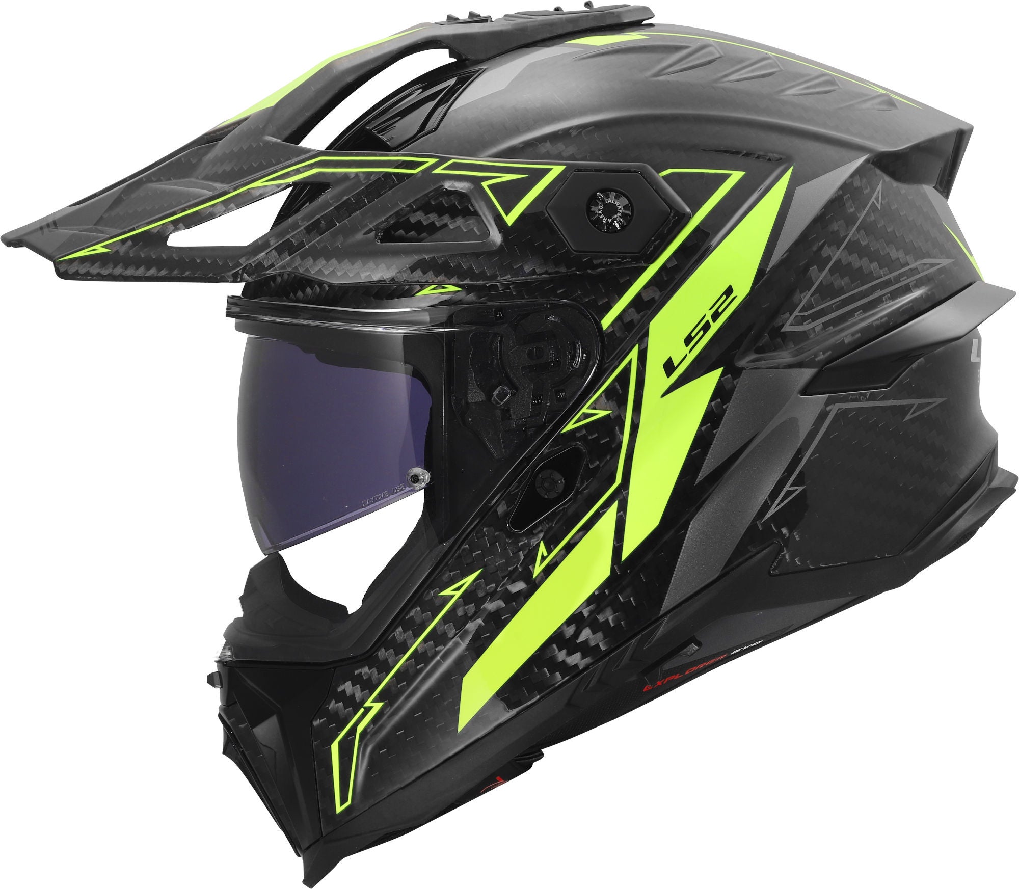 LS2 MX707 Explorer Evo Carbon Arrow Cască Enduro Galben neon M (57/58) Figura 1