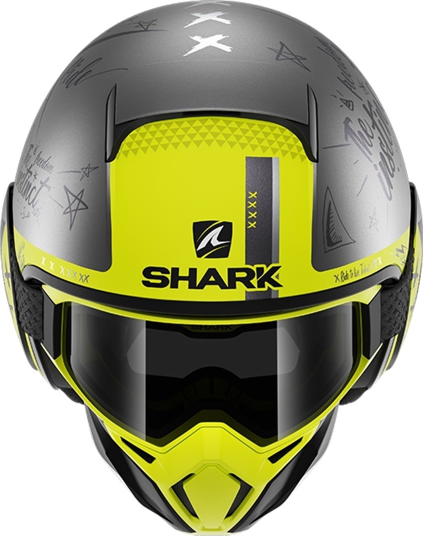 Shark Street-Drak Tribute RM Jet Helmet black matt/yellow L (59/60) Figure 4