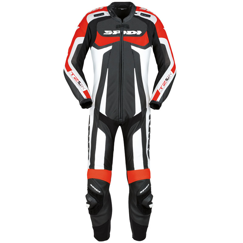 Spidi T-2 Kangaroo Wind Pro Ét stykke motorcykel læder dragt Sort/sølv 54 Figur 2