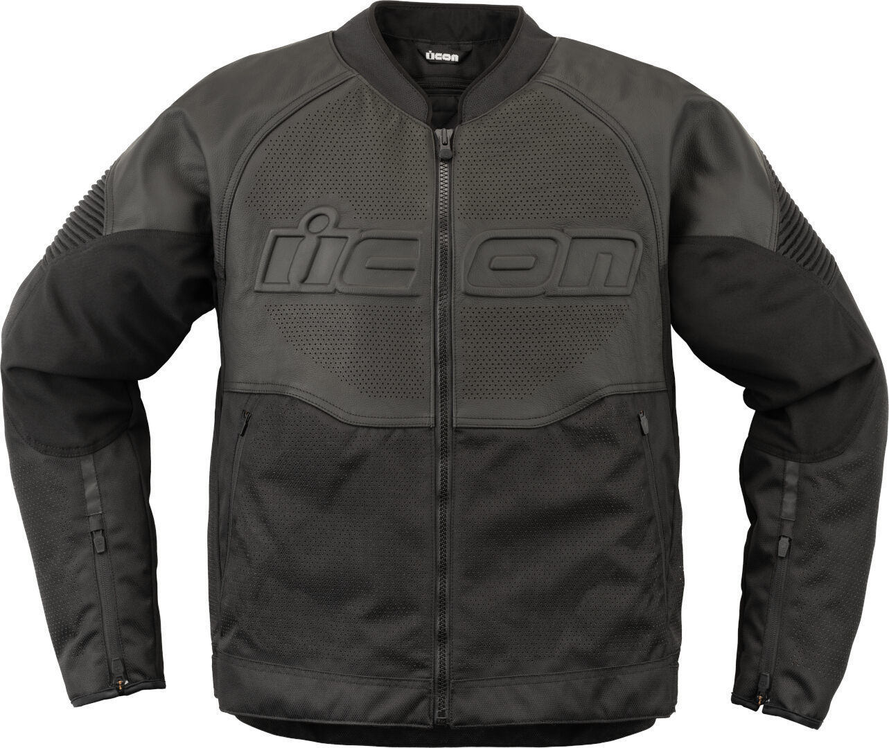 Icon Overlord3 perforated Motorcycle Leather / Textile Jacket black M Figure 1