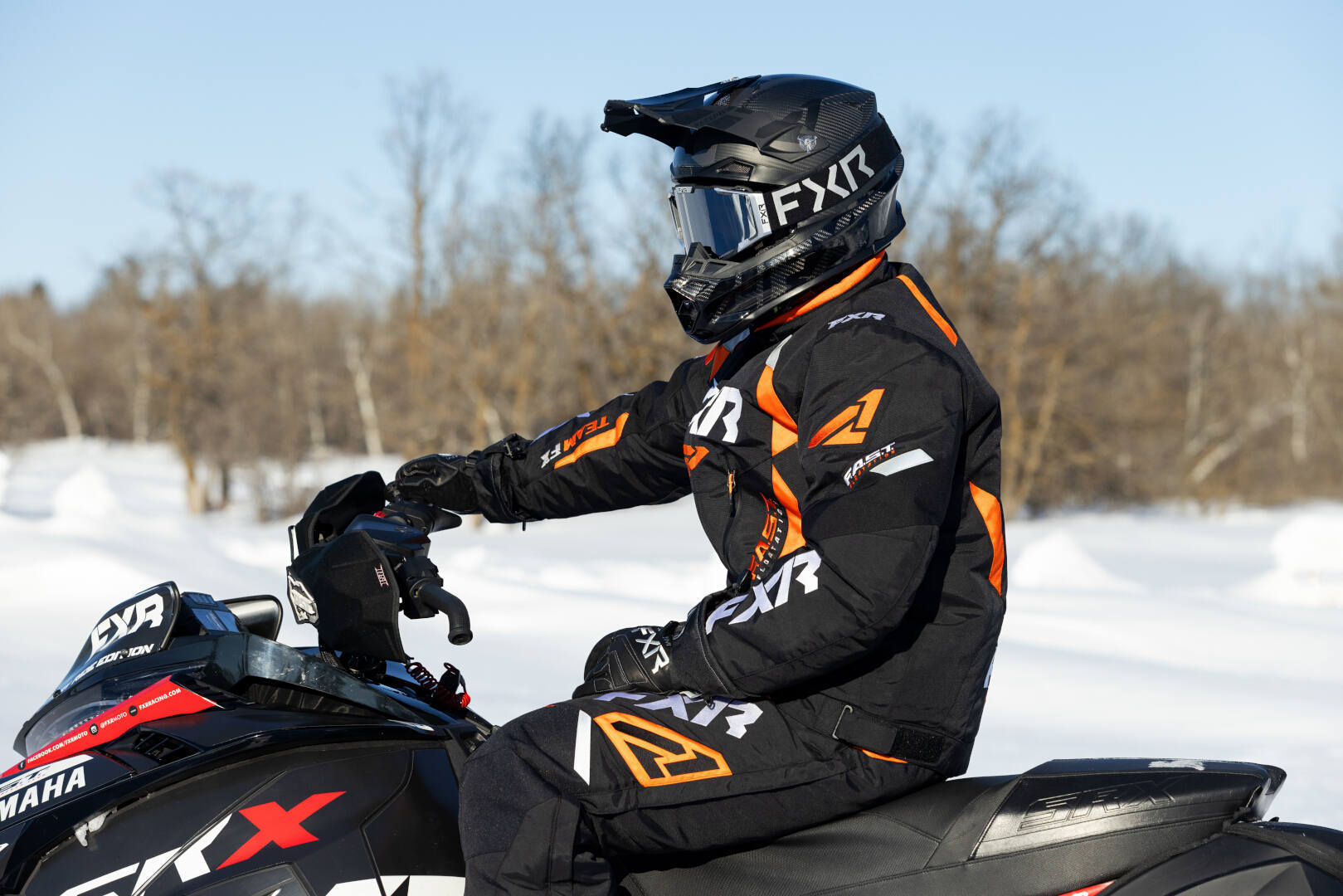 FXR Team FX 2023 Snowmobile Bib Pants black/orange XL Figure 3