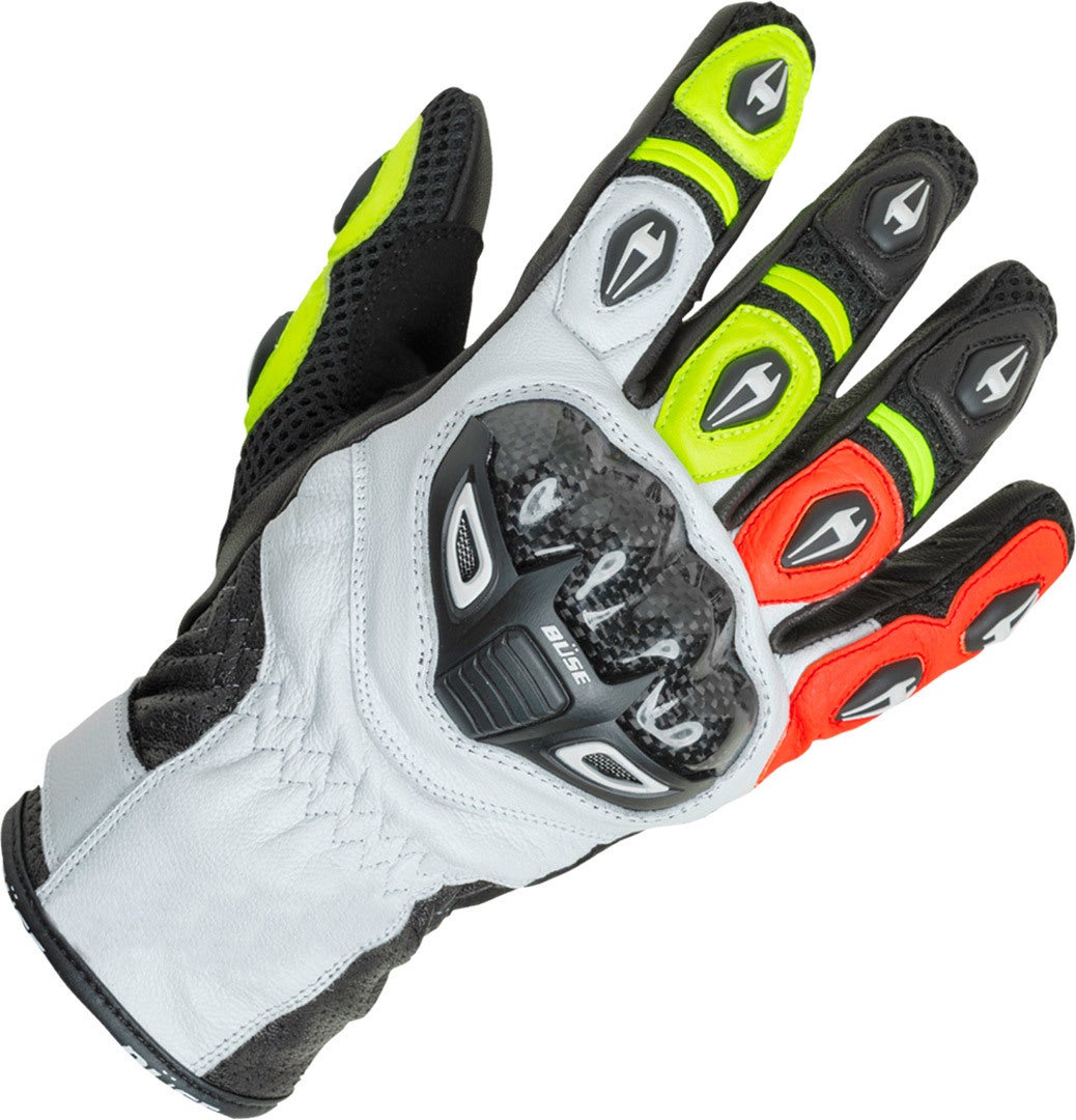 Büse Airway Sport Motorcykel Handsker sort/hvid/gul/rød 10 (XL) Figur 1