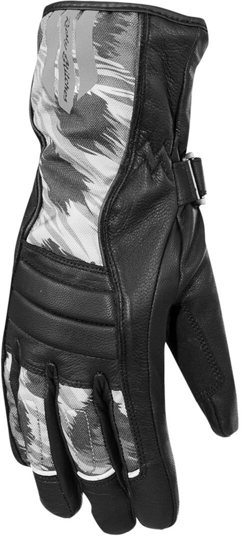 Rusty Stitches Bianca Gants de moto imperméables pour dames noir/gris M Figure 1