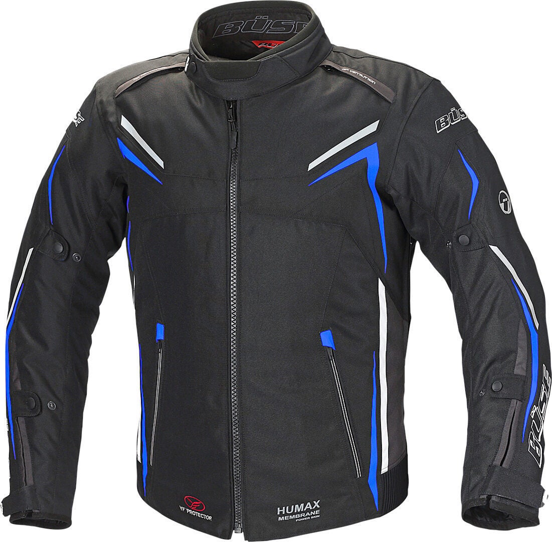 Büse Mugello Motorcycle Textile Jacket black/blue XXL Figure 1