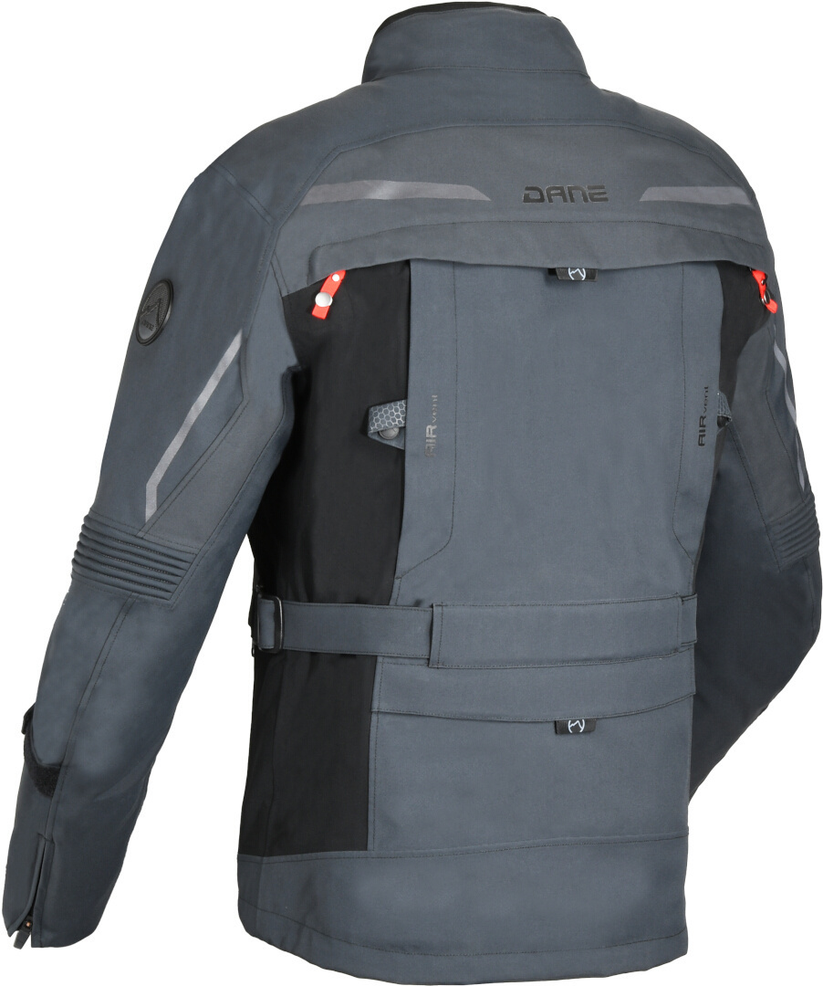 DANE Svendborg waterproof Motorcycle Textile Jacket grey/black 62 Figure 2