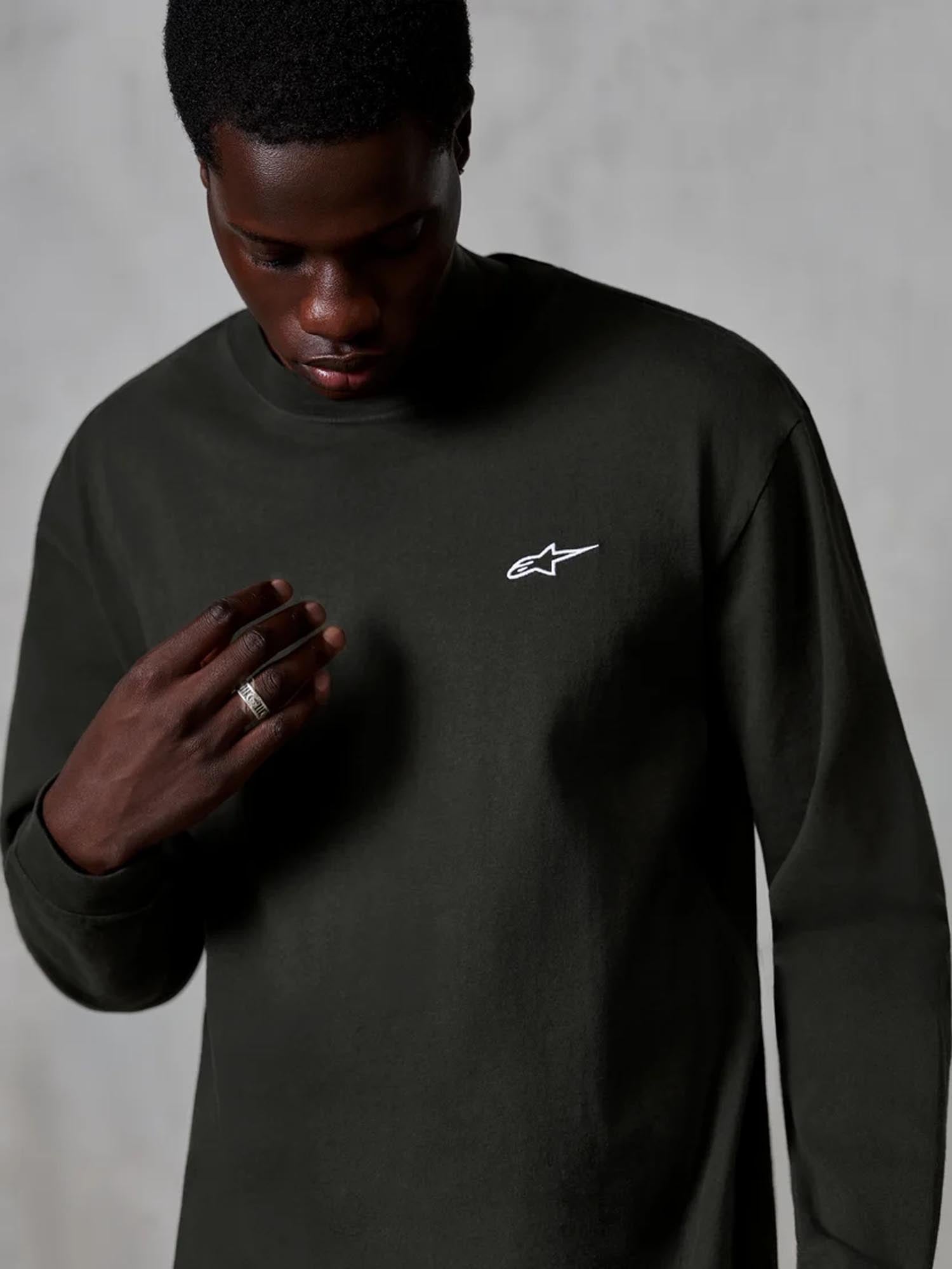 Alpinestars Essentials Ageless Longsleeve Shirt Off Black S Figure 3