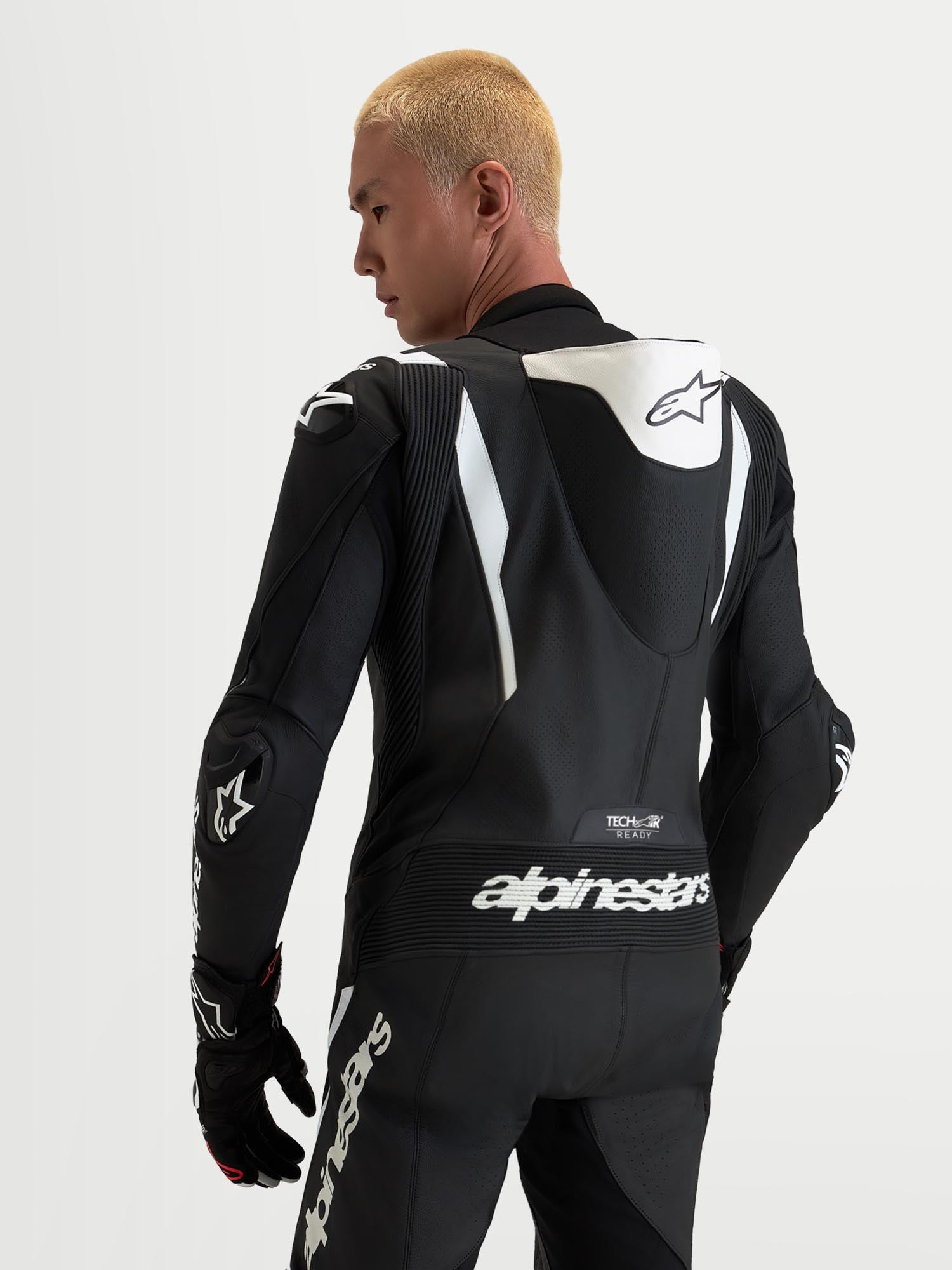 Alpinestars Missile V3 1-Teiler Motorrad Lederkombi schwarz/weiß 46 Abbildung 6