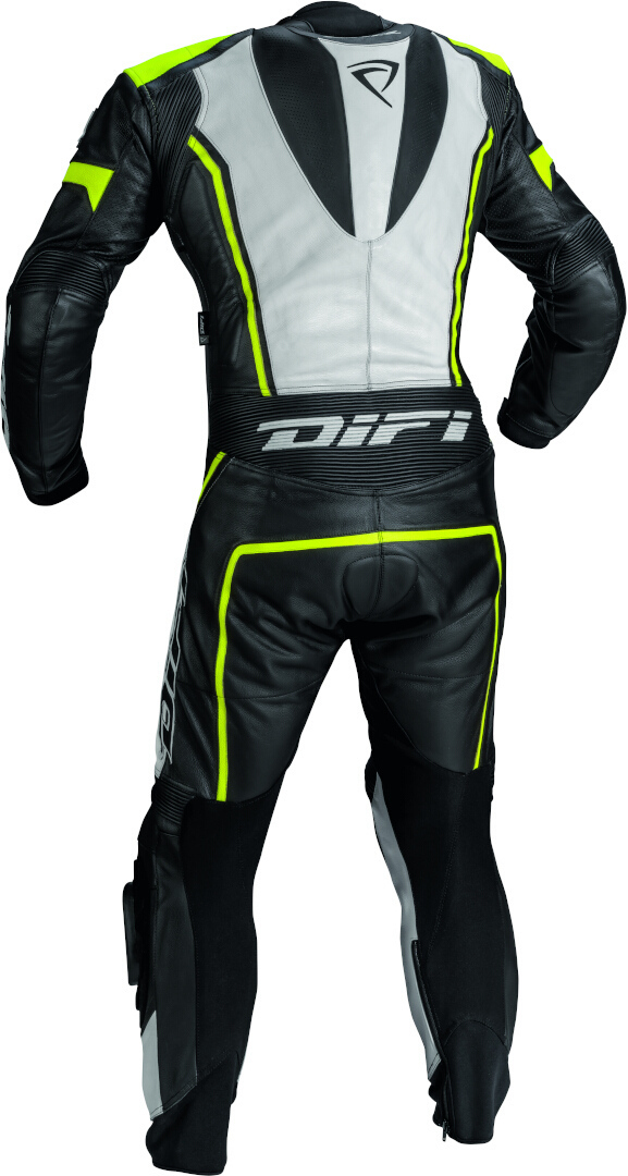 DIFI Imola perforated One Piece Motorcycle Leather Suit black/white/yellow 60 Figure 2