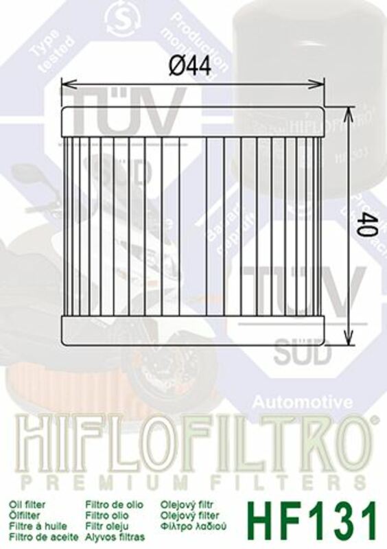 Hiflofiltro Oljefilter - HF131 Figur 4