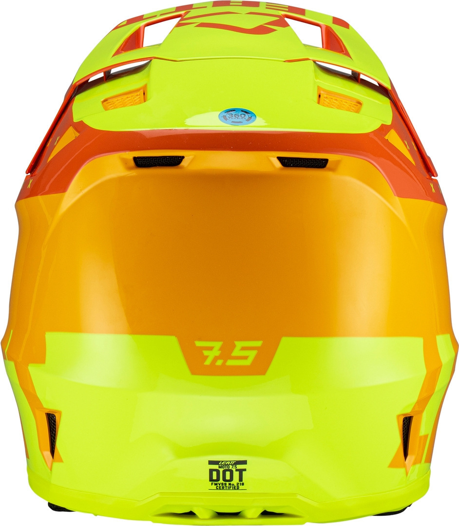 Leatt 7.5 Tricolor Cască de motocross cu ochelari de protecție galben/portocaliu XL (61/62) Figura 6